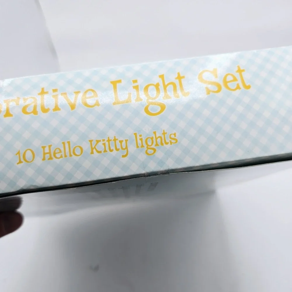 Hello Kitty Sanrio Easter Pink Bunny 10‎ Decorative String Lights RARE Vintage